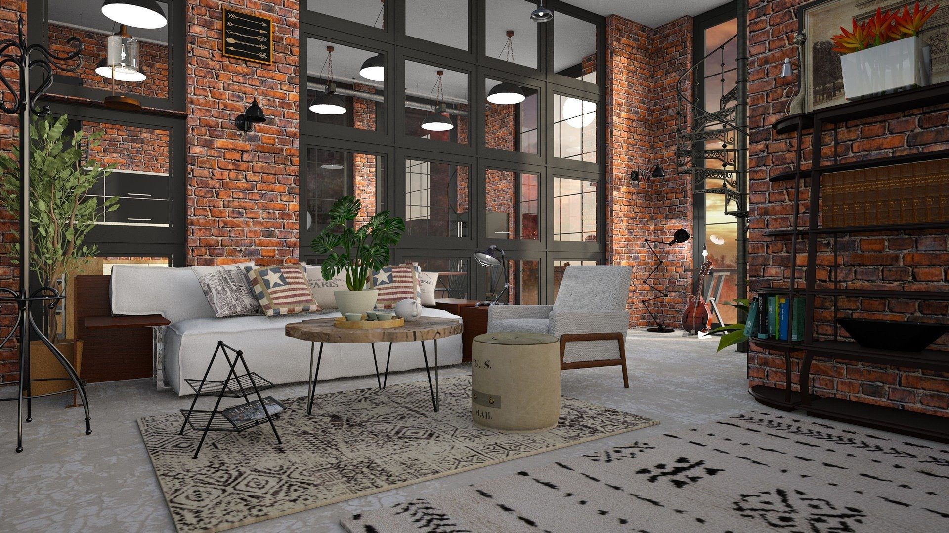 Mieszkanie w stylu loft – loftowe przeszklenia